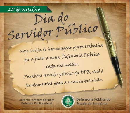 A DPE-RO homenageia os servidores públicos pelo seu dia
