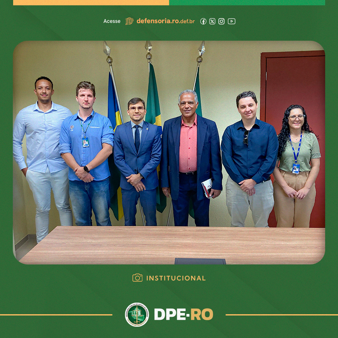 Defensoria Pública de Rondônia recebe visita de Controlador-Geral do Estado de Rondônia, José Abrantes