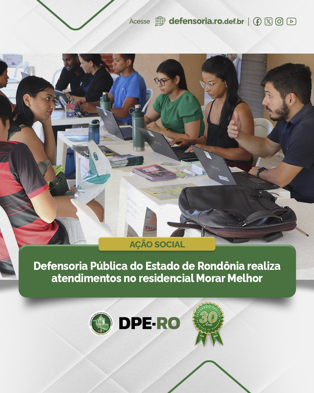 Defensoria Pública do Estado de Rondônia realiza atendimentos no residencial Morar Melhor